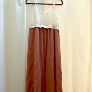 Wilfred Silk Mauve Maxi Dress